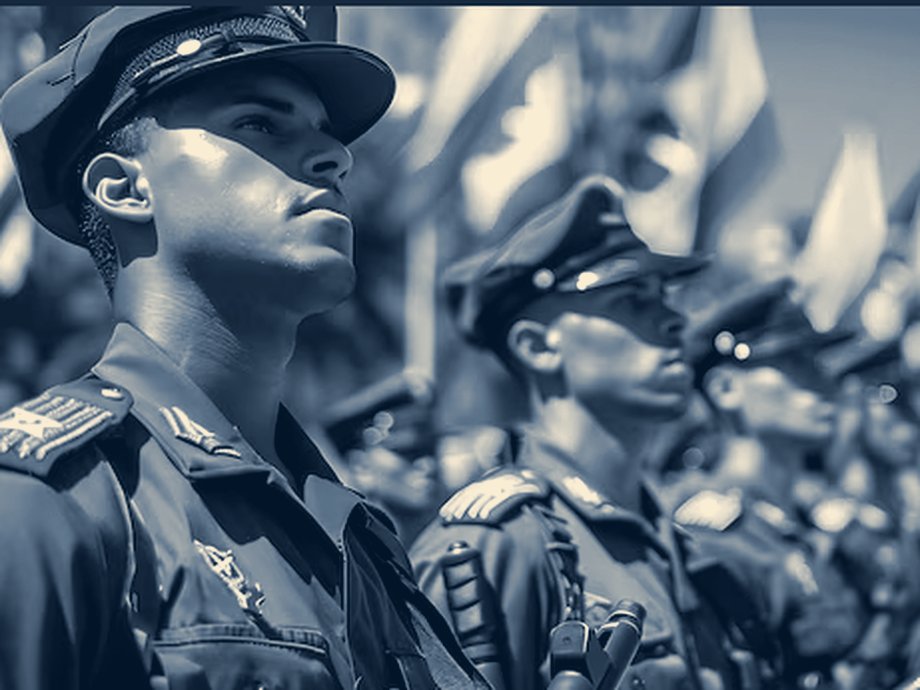 Militares em formação